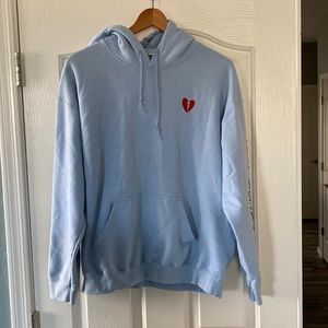 Riot Society light blue hoodie
